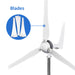 AutoMaxx 1500W Wind Turbine Blades View