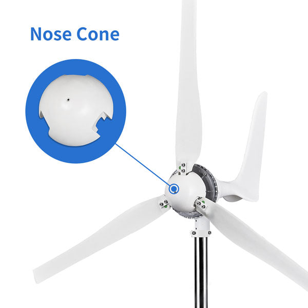 AutoMaxx 1500W Wind Turbine Nose Cone View