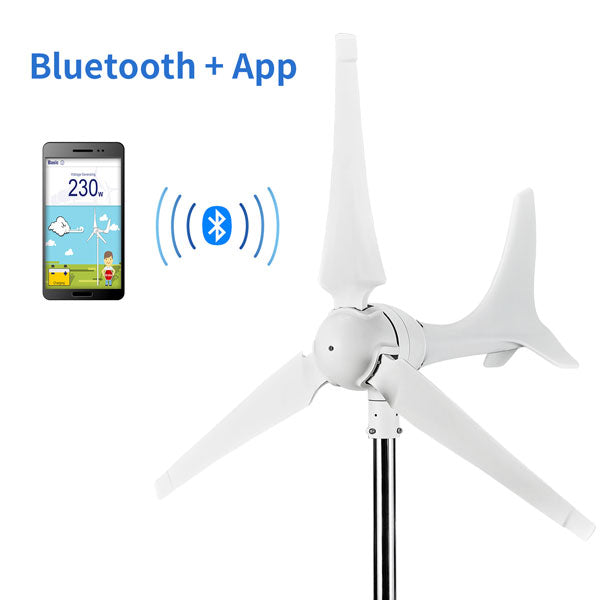 Automaxx 600W Wind Turbine Bluetooth View