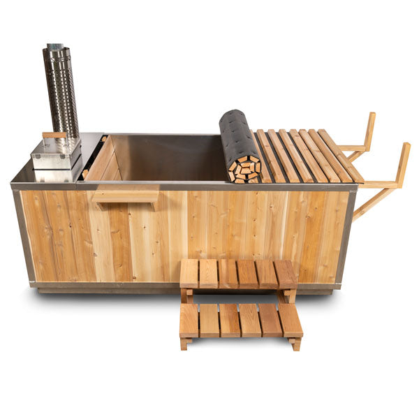 Leisurecraft Canadian Timber The Starlight Wood Burning Hot Tub with Aluminum Interior